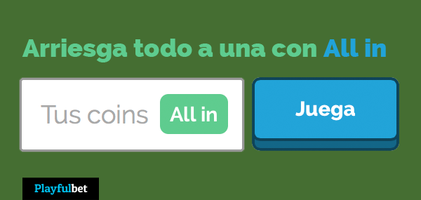 Arriesga todo a una jugada con All-in en Playfulbet Arriesga todo a una jugada con All-in en Playfulbet