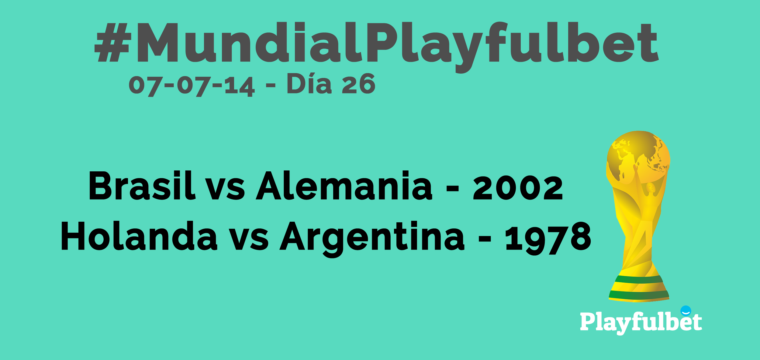 #MundialPlayfulbet Día 26